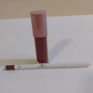 NEW BEAUTY VAULT 2pc Lip Gloss & Lip Liner Set